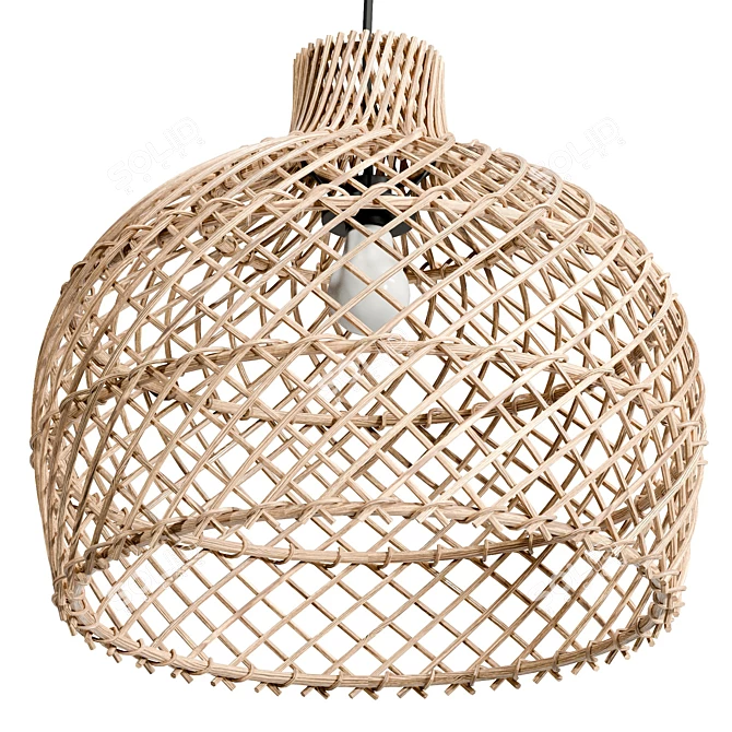 Natural Maze Pendant Light | UV Unwrapped 3D model image 5