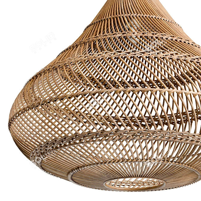 Natural Pendant Light XL, 8192x8192 Texture 3D model image 5