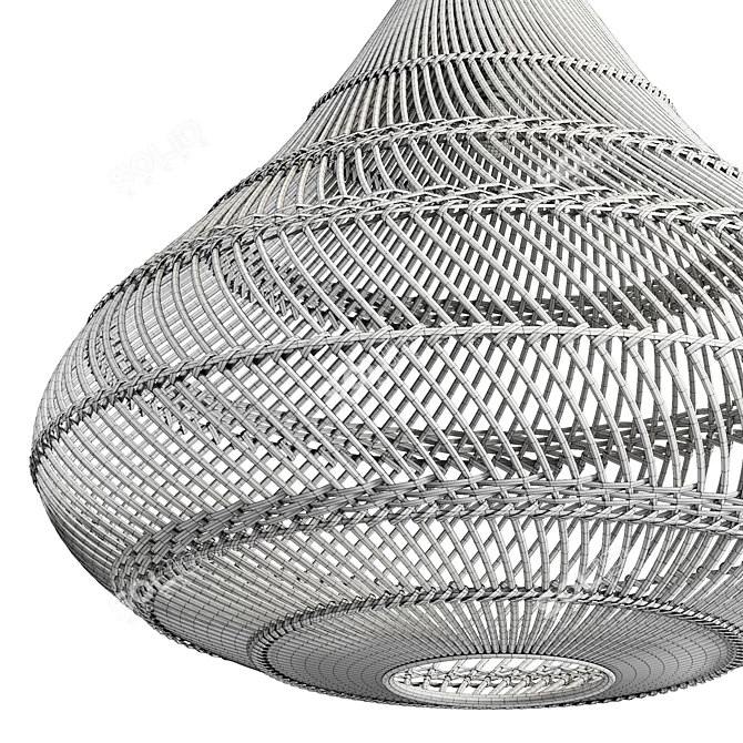 Natural Pendant Light XL, 8192x8192 Texture 3D model image 6