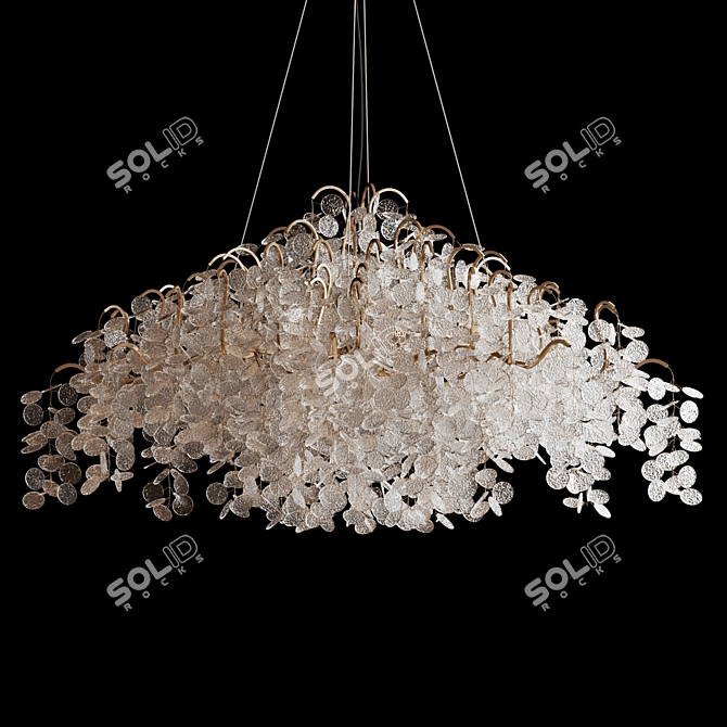 Luxury Tenerife Metal Glass Light 3D model image 1