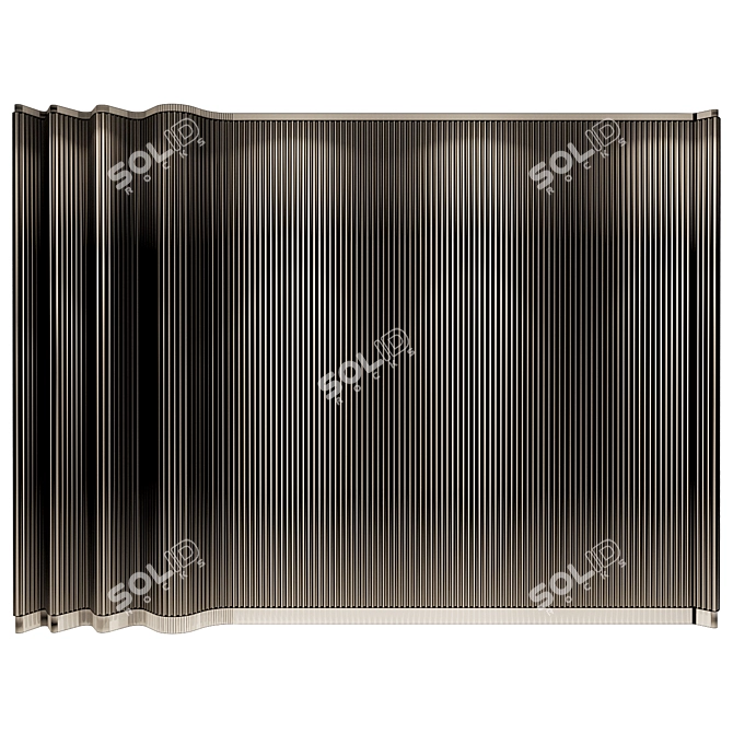 Natural Wood Wall Panel 3D 3D model image 3