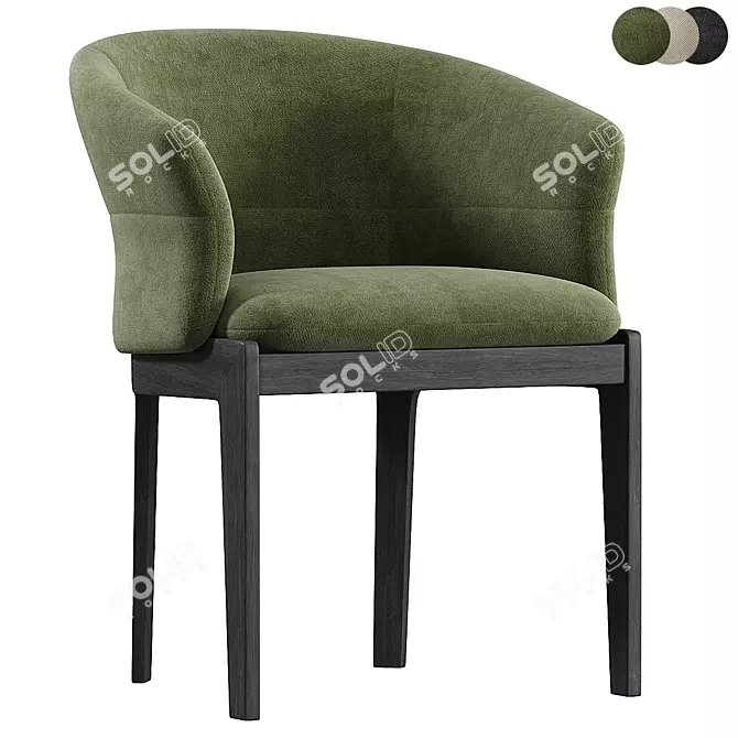 DEVON Easy Chair - Modern Elegance 3D model image 1