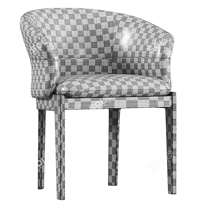 DEVON Easy Chair - Modern Elegance 3D model image 4