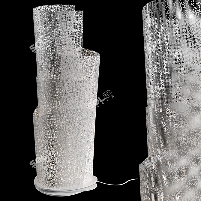 Perforated Blossom Table Lamp 3D model image 2