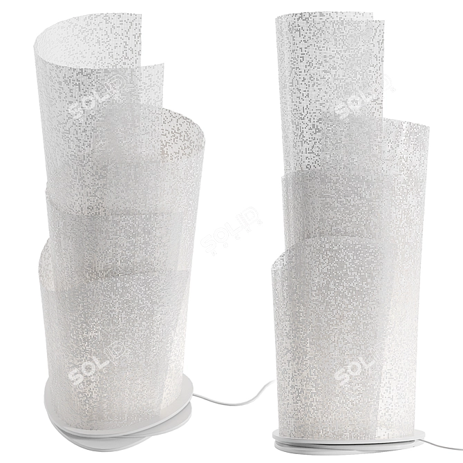 Perforated Blossom Table Lamp 3D model image 3