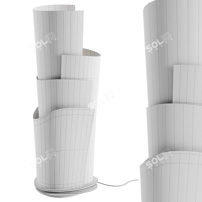 Perforated Blossom Table Lamp 3D model image 4