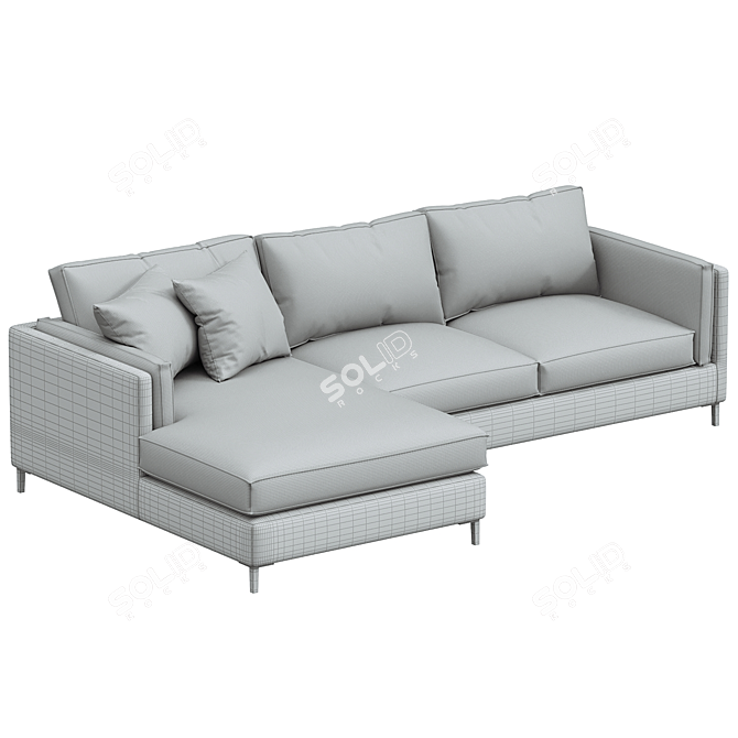 Sutton Rust Emery Sectional Set 3D model image 3