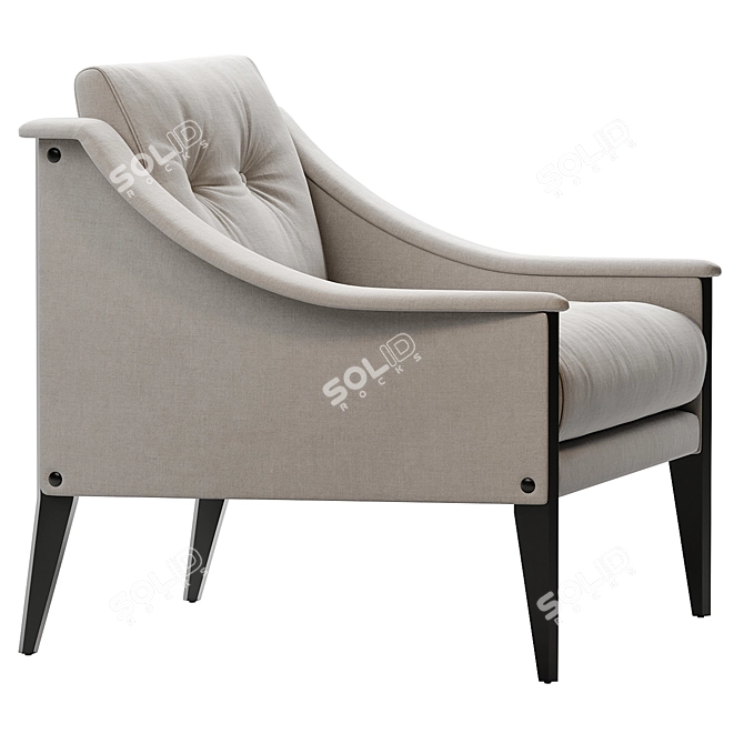 Contemporary Dezza Armchair Poltrona Frau 3D model image 3