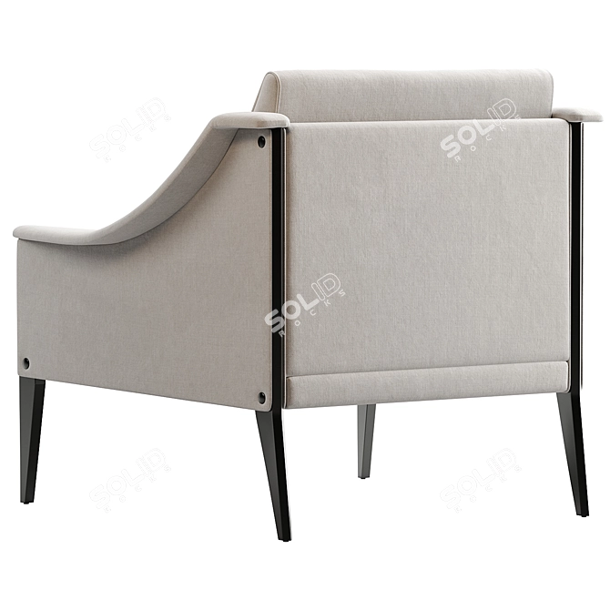 Contemporary Dezza Armchair Poltrona Frau 3D model image 4