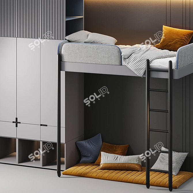 Custom Teen Bedroom Set 3D model image 3