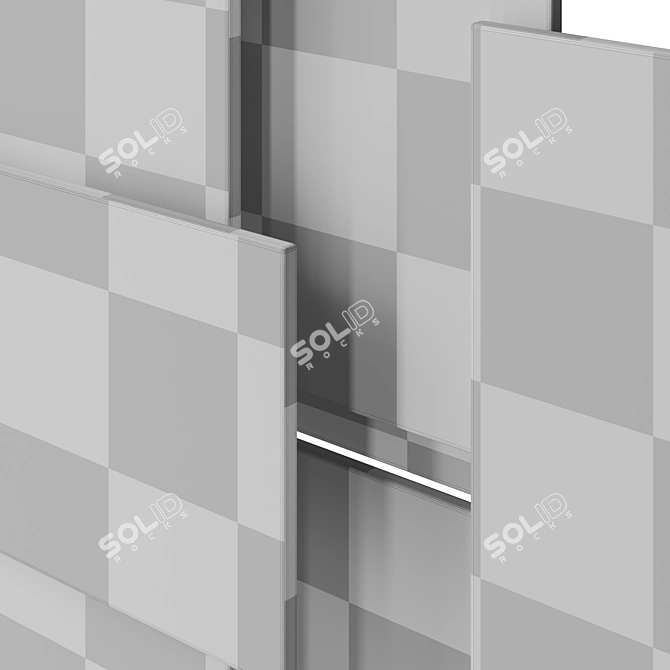 Modern Metal Wall Sculpture Metal название: Anaktae Tymphe 01 3D model image 7