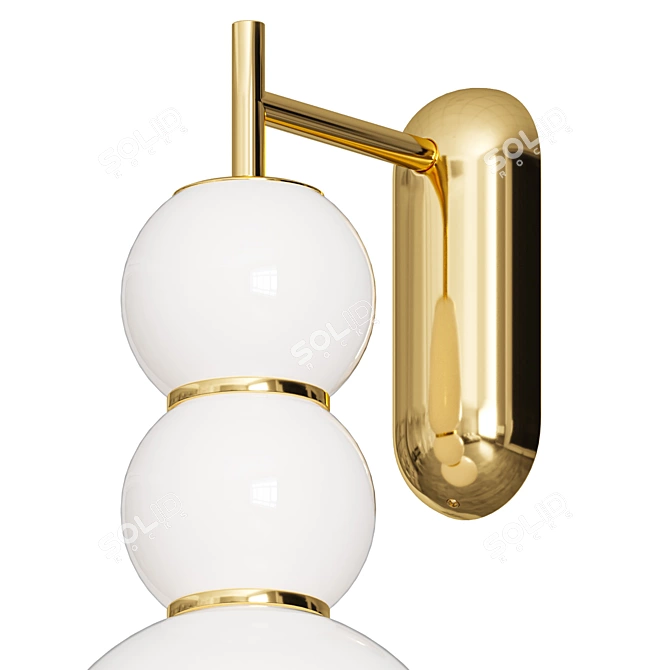 Pearls LED Glass Wall Sconce 3D model image 2