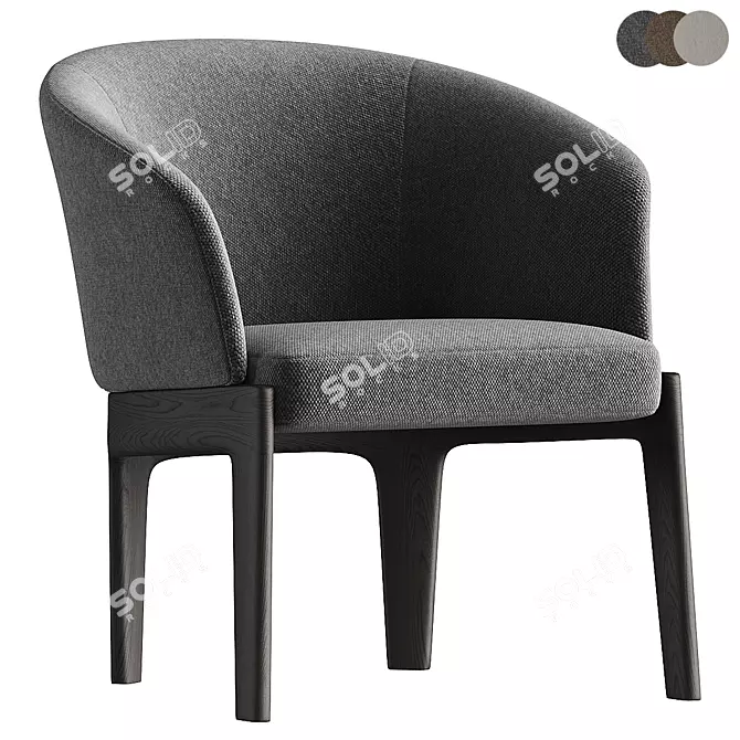 Modern Comfort: Chelsea Easy Chair 3D model image 1
