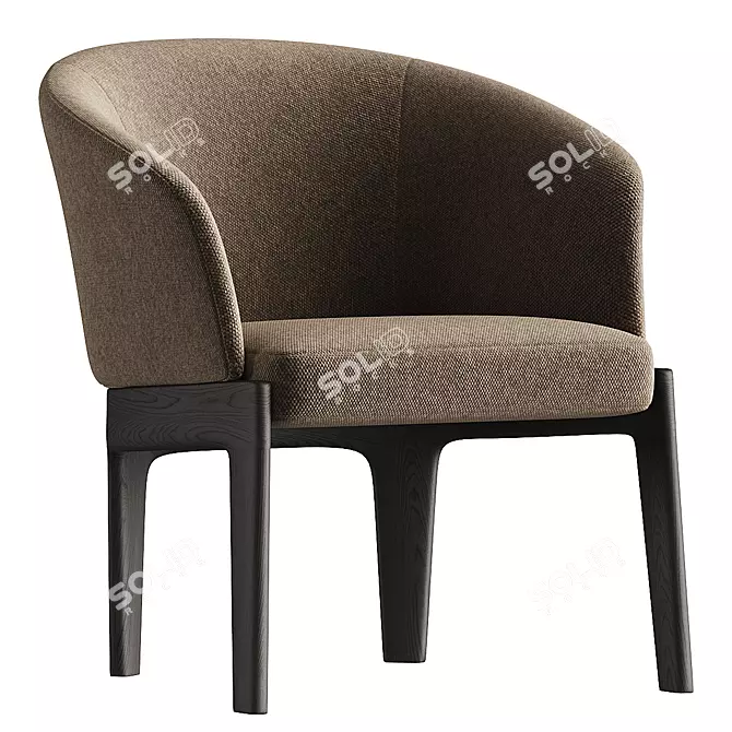 Modern Comfort: Chelsea Easy Chair 3D model image 2