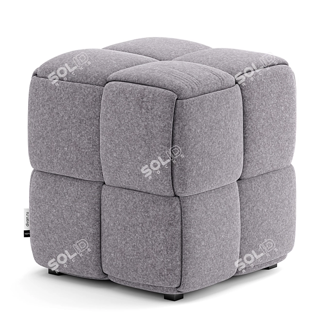 Lavender Linia Pouf 3D model image 1