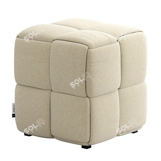 Lavender Linia Pouf 3D model image 2