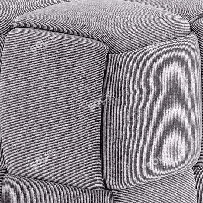 Lavender Linia Pouf 3D model image 4