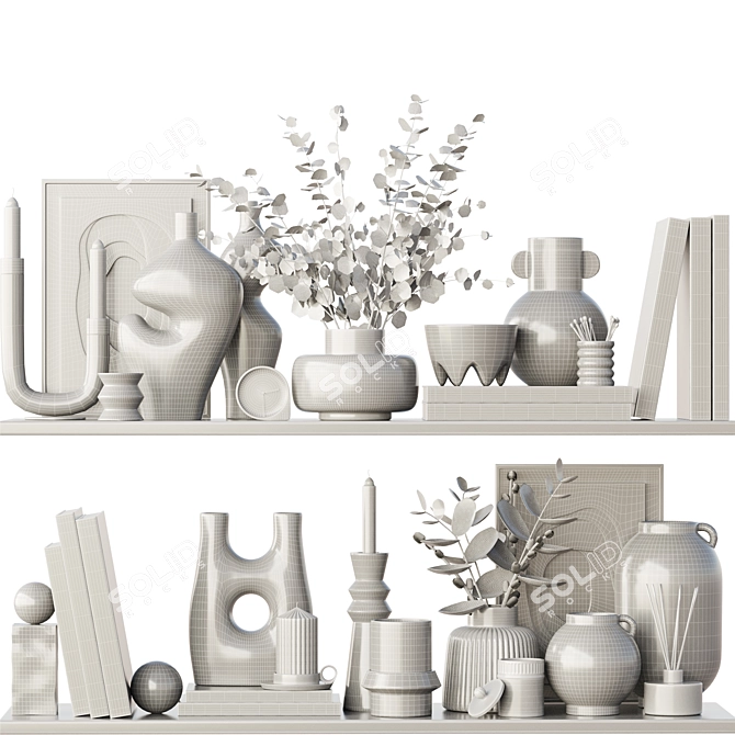 Elegant Tableware Set 83 3D model image 6