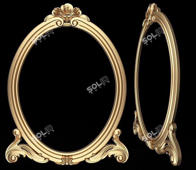 Classic Mirror 09 3D Model 3D model image 1