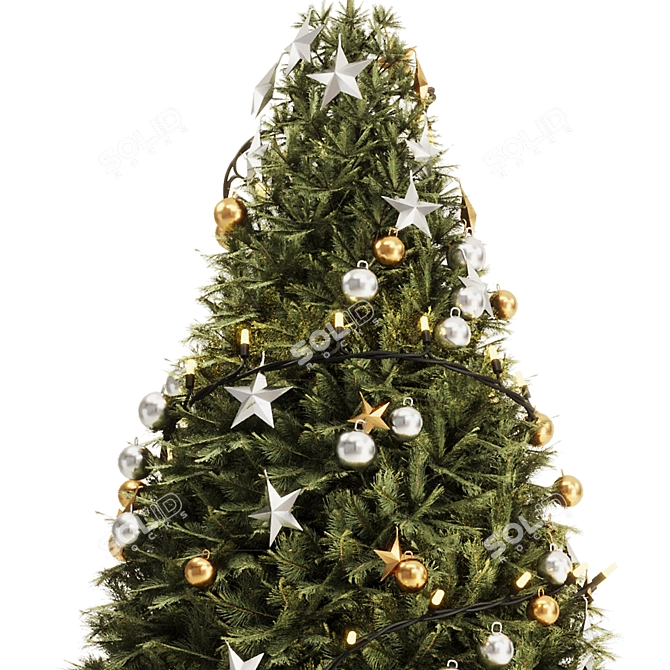 Holiday Cheer Christmas Tree Set1 3D model image 3