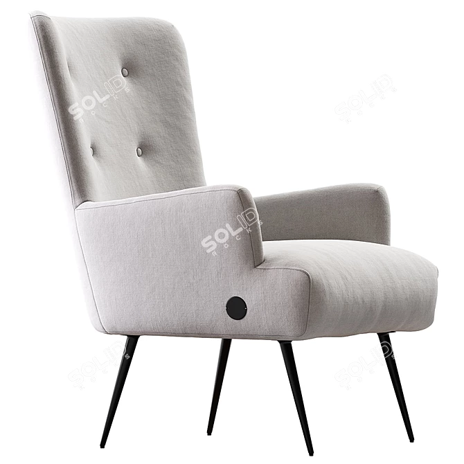 Modern Melbourne Armchair Set 2016 3D model image 3