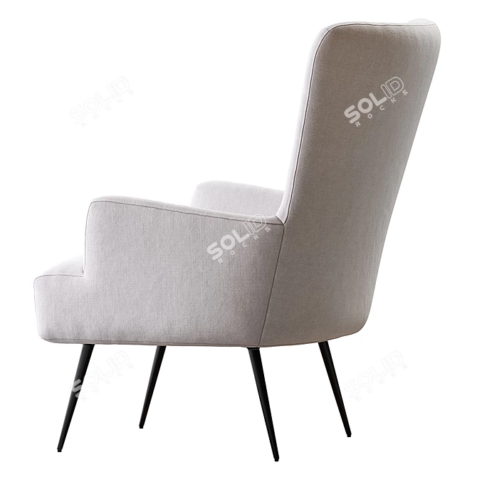 Modern Melbourne Armchair Set 2016 3D model image 4