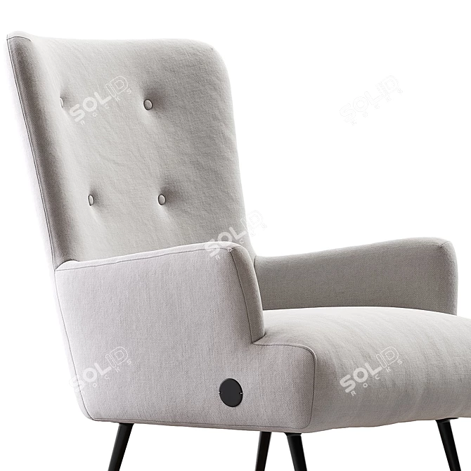 Modern Melbourne Armchair Set 2016 3D model image 6