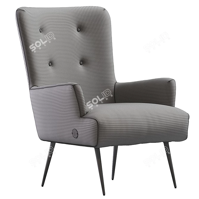 Modern Melbourne Armchair Set 2016 3D model image 7