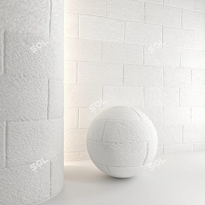 Stone Wall 3D Model Pack 3D model image 3