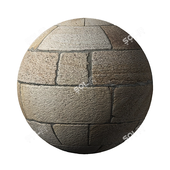 High-Quality Stone Wall Pack 3D model image 6