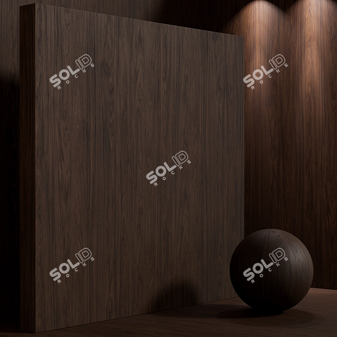 Walnut Seamless Wood Material Set 3D model image 5