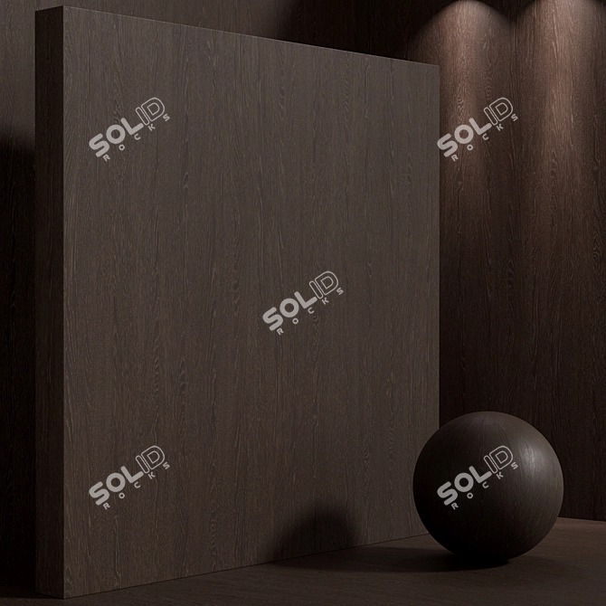 Seamless Oak Wood Material Set 3D model image 6