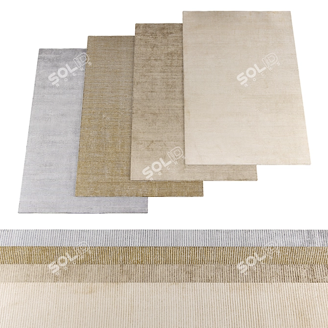 Random High-Res Carpet Texture Set 3D model image 1