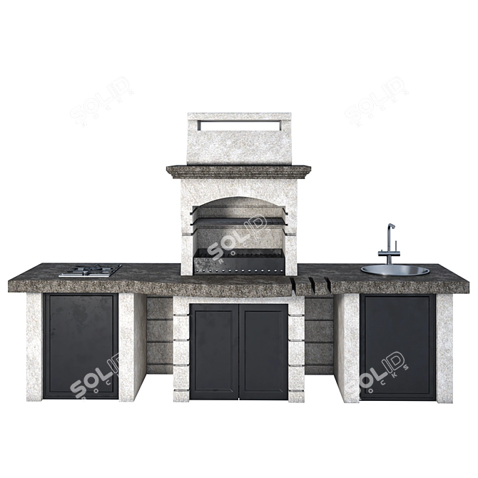  Classic BBQ Grill 2015 3D model image 4