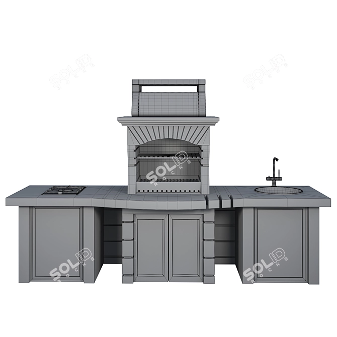  Classic BBQ Grill 2015 3D model image 7