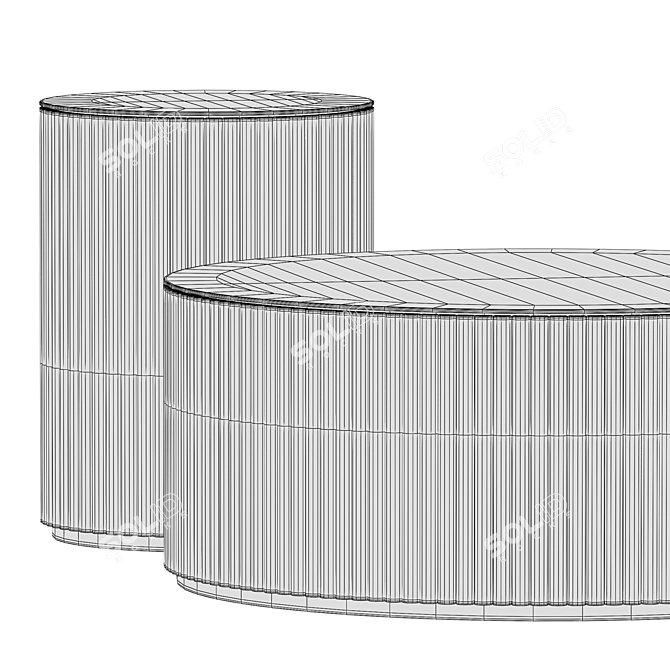 Sleek Asplund Accent Tables 3D model image 5