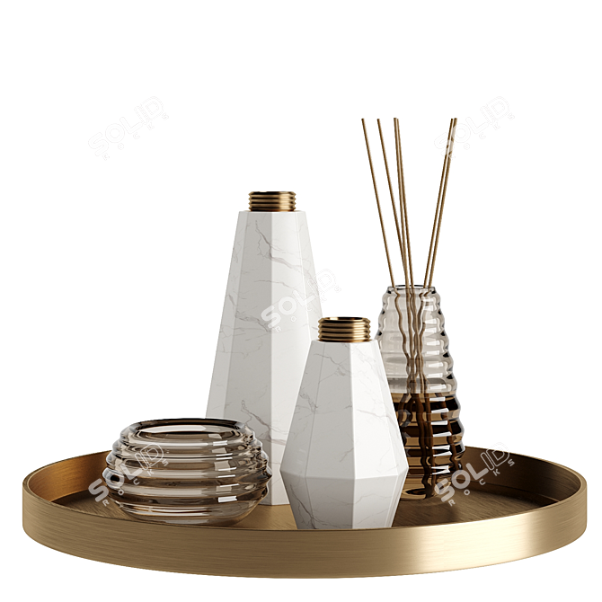 Elegant Home Décor Set 3D model image 5