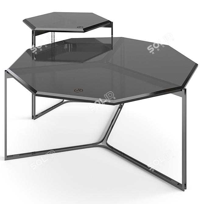 Gemmy Luxury Coffee Tables Set 3D model image 3