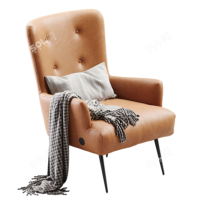 Modern Melbourne Armchair Design 3D model image 5