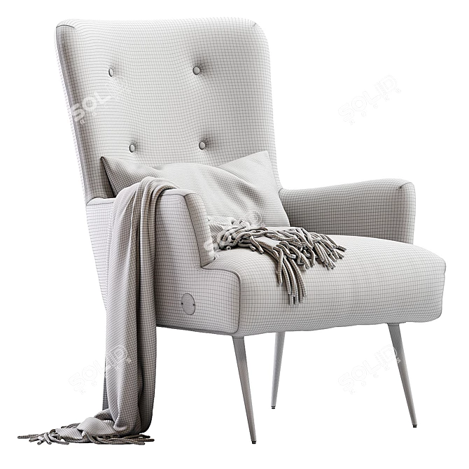 Modern Melbourne Armchair Design 3D model image 7