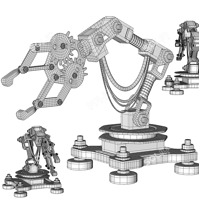 Rozum Pulse-4 Robotic Arm 3D model image 3