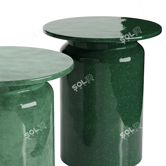 Stylish Panarea Ceramic Coffee Table 3D model image 5