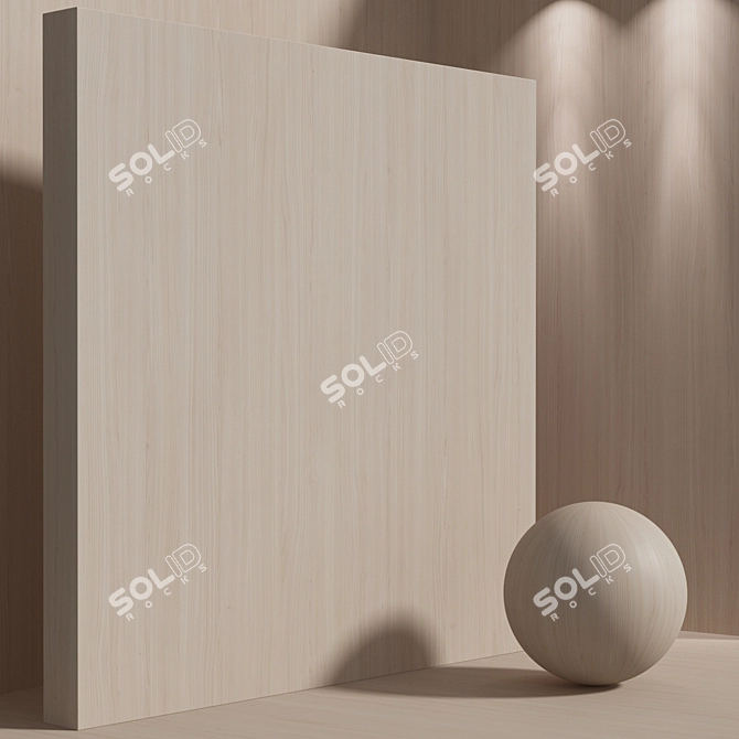 Seamless Cherry Wood Texture Set 3D model image 7