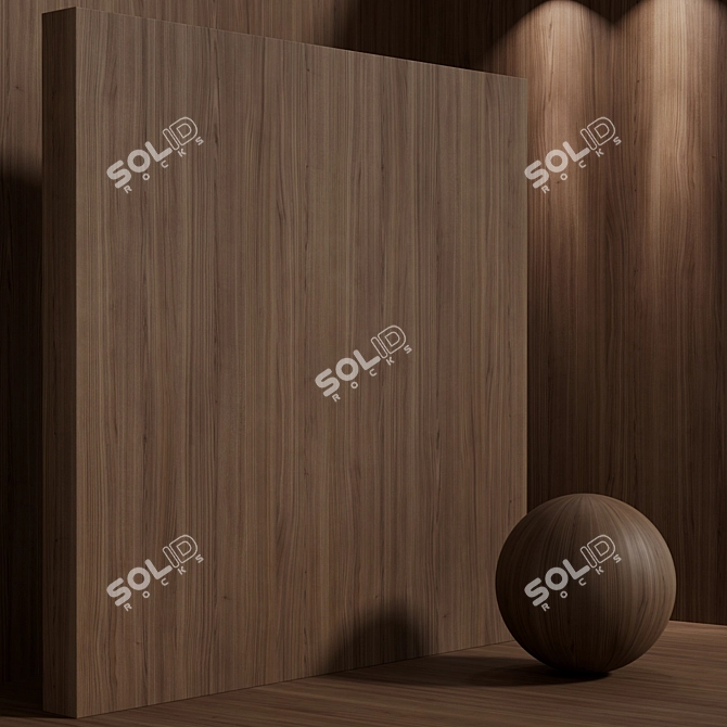 Seamless Cherry Wood Texture Set 3D model image 2