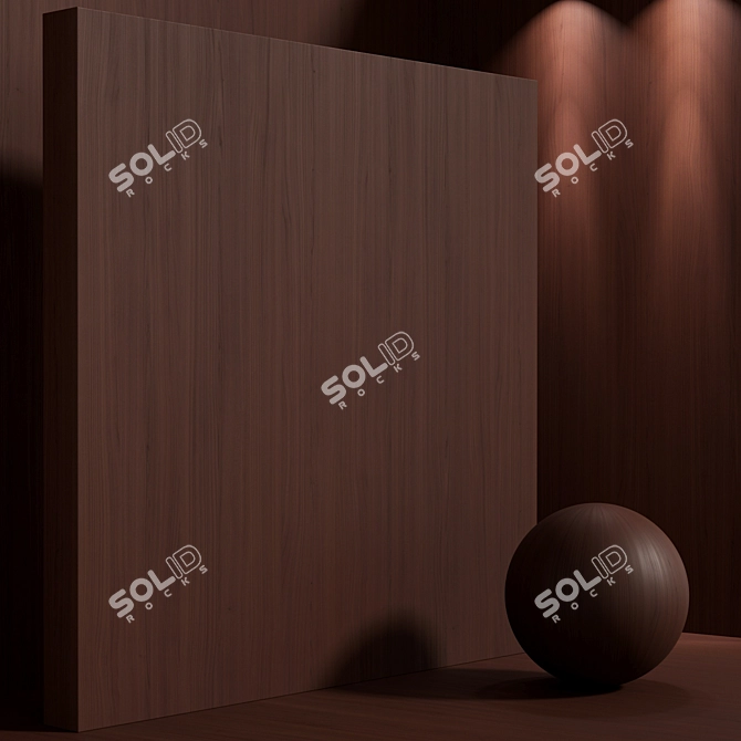 Seamless Cherry Wood Texture Set 3D model image 4