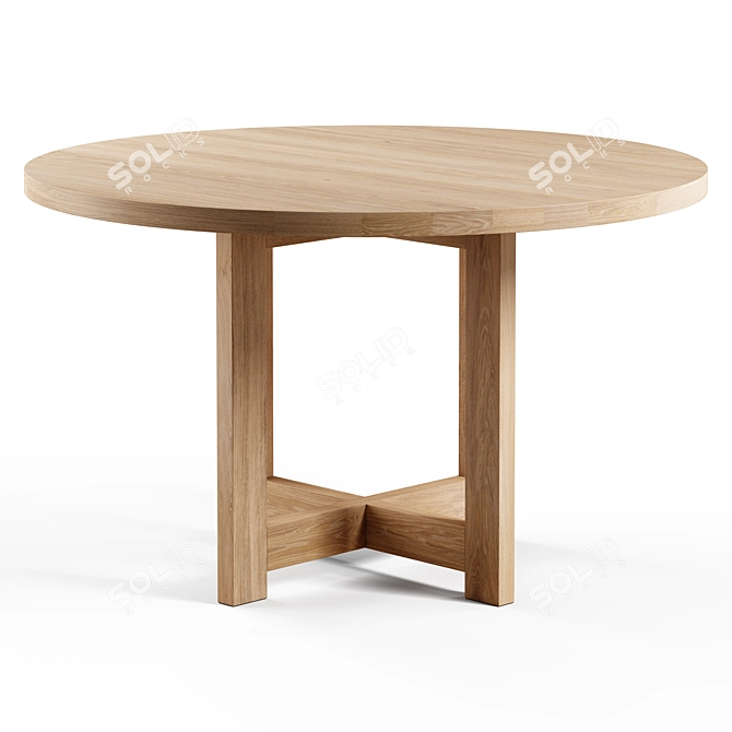 Seamless Textured Desk Model 3D model image 1