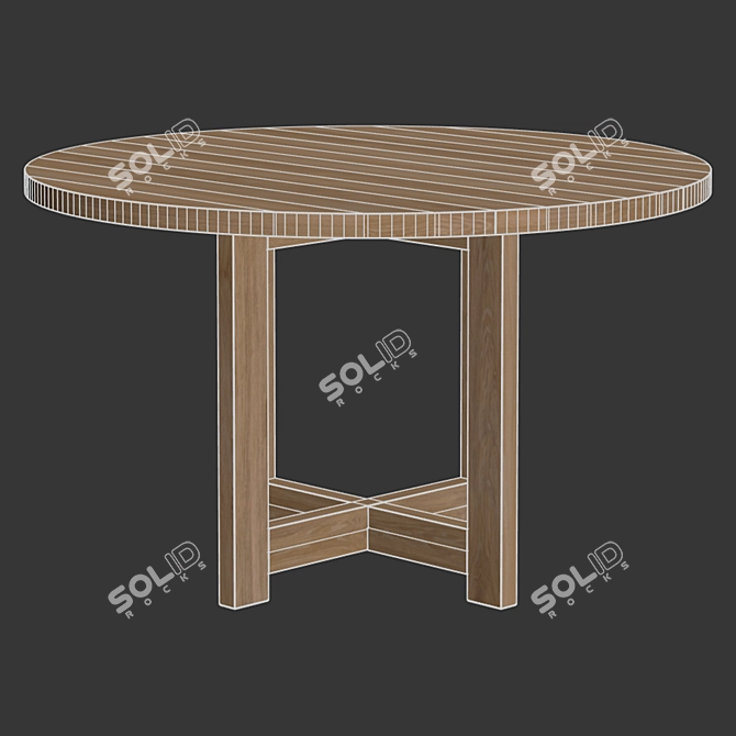 Seamless Textured Desk Model 3D model image 2