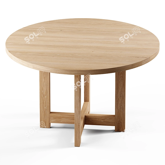 Seamless Textured Desk Model 3D model image 3