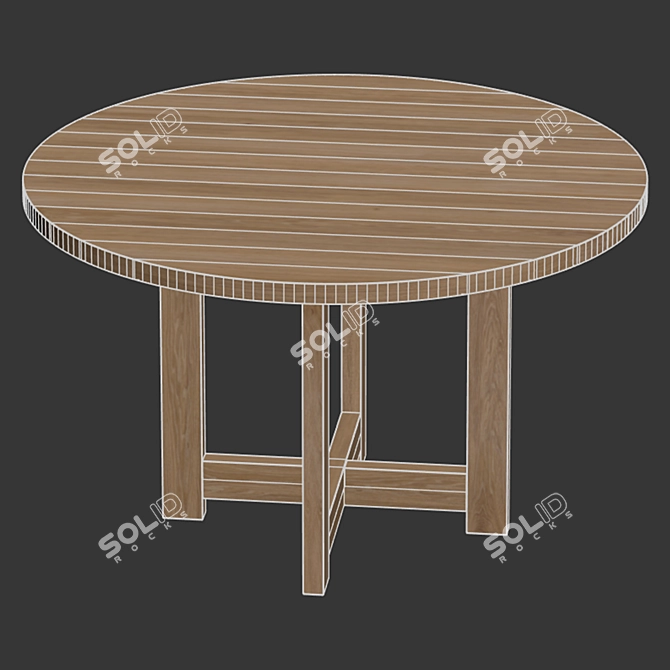 Seamless Textured Desk Model 3D model image 5