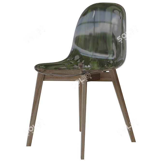 Translucent Academia Chair 3D Model 3D model image 2